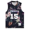 Maillot de basket Black Flowers