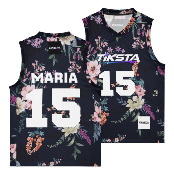 Maillot de basket Black Flowers